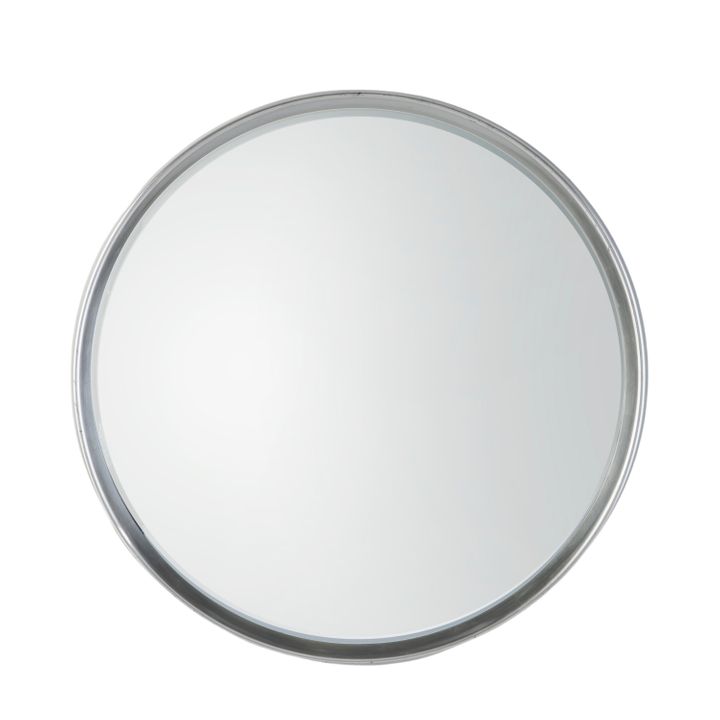 Harvey Round Mirror Silver