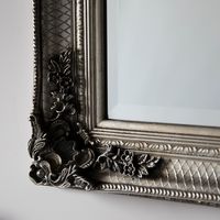 Abbey Rectangle Mirror Silver