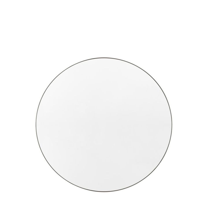 Bowie Round Mirror Silver