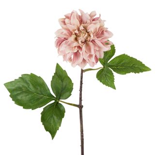 Dried Look Dahlia Stem Small 43cm Pink