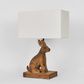 Simon Table Lamp Base Dark Natural