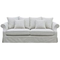 Slip Cover Only - Avalon Hamptons 3 Seat Sofa Stone Stripe