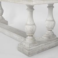 Ville Oak Dining Table White 240cm