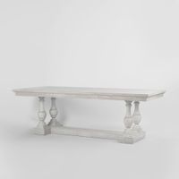 Ville Oak Dining Table White 240cm