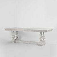 Ville Oak Dining Table White 240cm