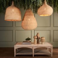 Coco Rattan Pendant