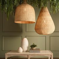 Coco Rattan Pendant