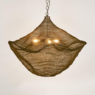 California Hanging Lamp Antique Brass