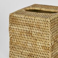 Paume Rattan Square Tissue Box Natural