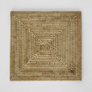 Paume Rattan Square Placemat Natural