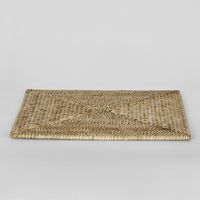 Paume Rattan Square Placemat Natural