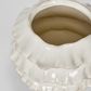 Frilly Planter White Large