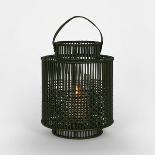 Kyra Rattan Lantern Medium Black