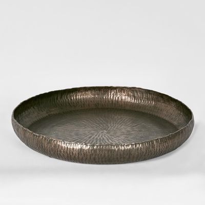 Felix Hammered Aluminium Tray Bronze