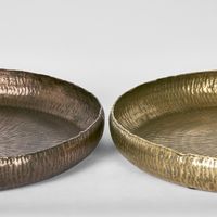 Felix Hammered Aluminium Tray Bronze