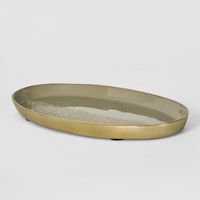 Elsa Oval Plate Beige Gloss