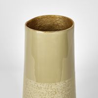 Elsa Short Vase Beige Gloss
