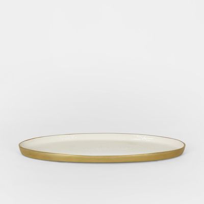 Elsa Oval Plate White Gloss