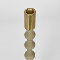 Elsa Candle Stand Medium Beige Gloss