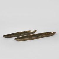 Gia Oval Plate Medium Antique Gold