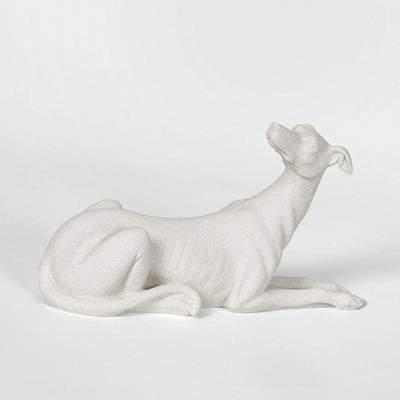 Penny Dog Sculpture White