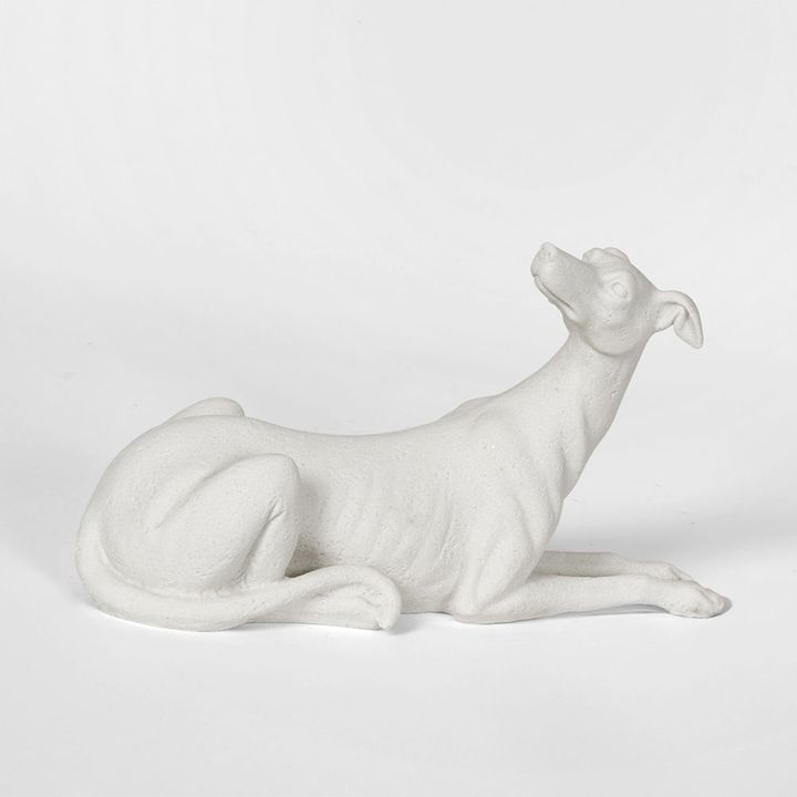 Penny Dog Sculpture White