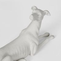 Penny Dog Sculpture White