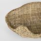Clam Shell Rattan Large Natural