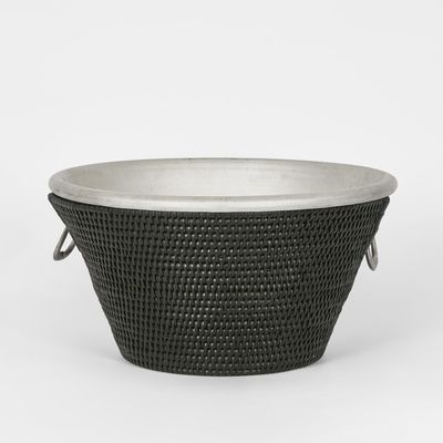 Paume Rattan Drinks Cooler Black