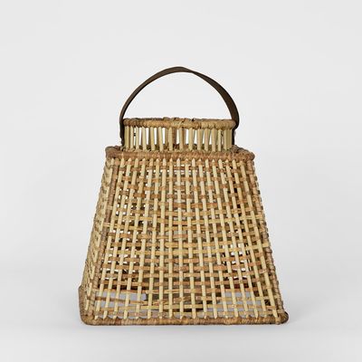 Eden Rattan Lantern Square Small Natural