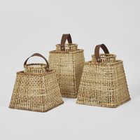 Eden Rattan Lantern Square Small Natural