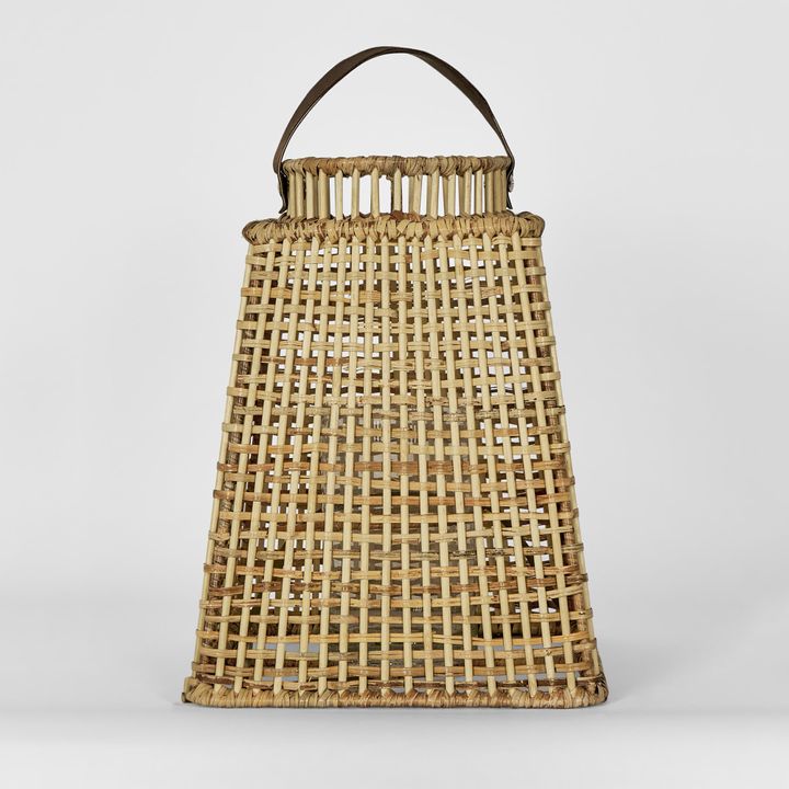 Eden Rattan Lantern Square Large Natural