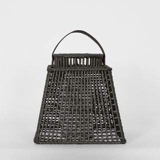 Eden Rattan Lantern Square Small Black