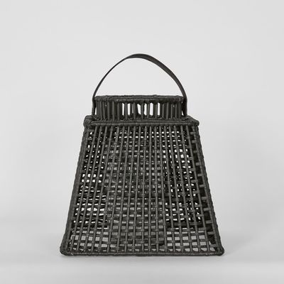 Eden Rattan Lantern Square Small Black