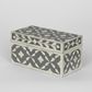 Maya Bone Inlay Trinket Box Grey/White