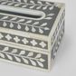 Aurora Bone Inlay Tissue Box Grey/White