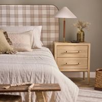 Huntley Leather & Brass Table Lamp & Shade