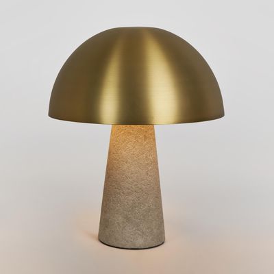 Degraves Concrete & Brass Table Lamp & Shade