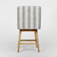 Cape Swivel Counter Stool Charcoal/White Stripe