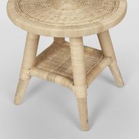 Livingstone Wicker Side Table Natural - Outdoor Under-Cover