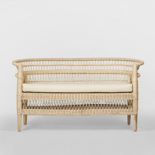 Livingstone Loveseat Natural/White cushion