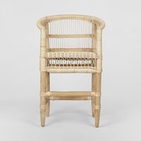 Livingstone Bar Chair Natural/White cushion - Outdoor Under-Cover