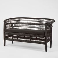 Livingstone Loveseat Black/Black cushion - Outdoor Under-Cover