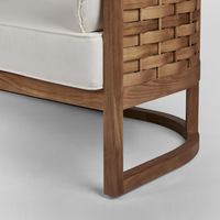 Weave Teak Sofa -Outdoor