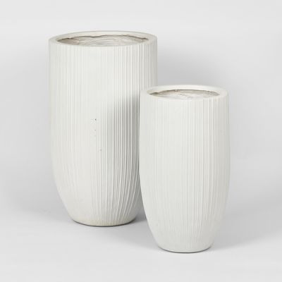 Alicia Planter Set of 2 White