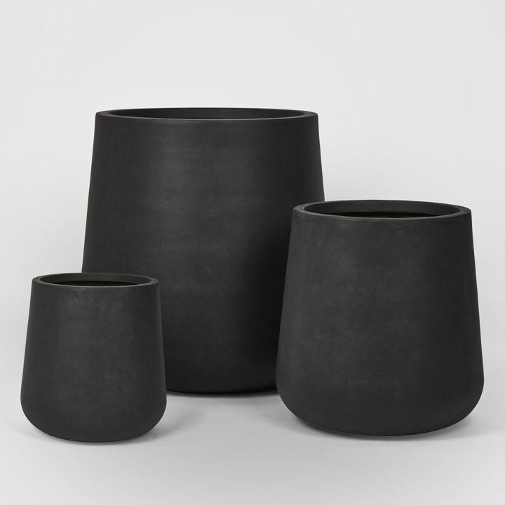 Quincy Planter Set of 3 Black