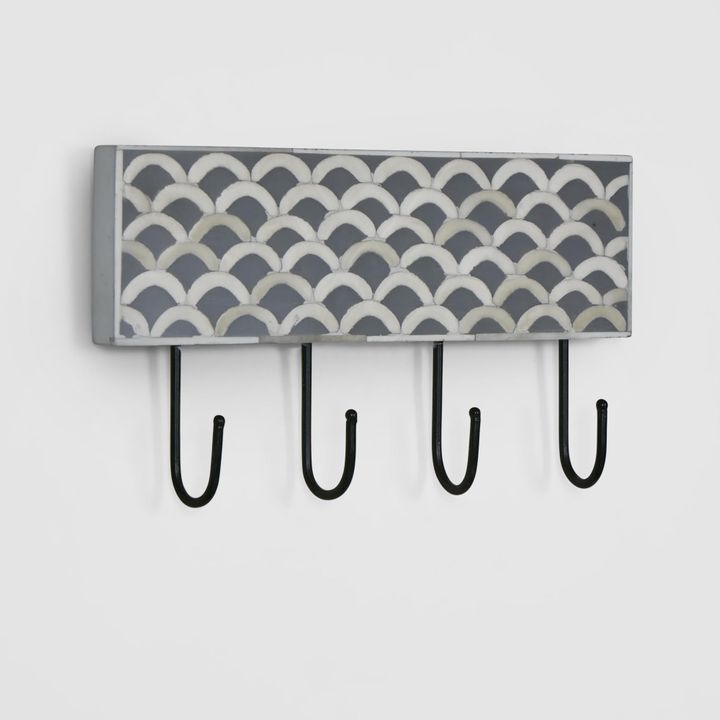 Tana Bone Inlay Grey Wall Hooks