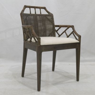 Baker Dining Chair with arms Soil Brown