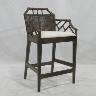 Baker Counter Stool with arms Soil Brown