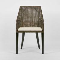 Charlotte Rattan Dining Chair Soil Brown